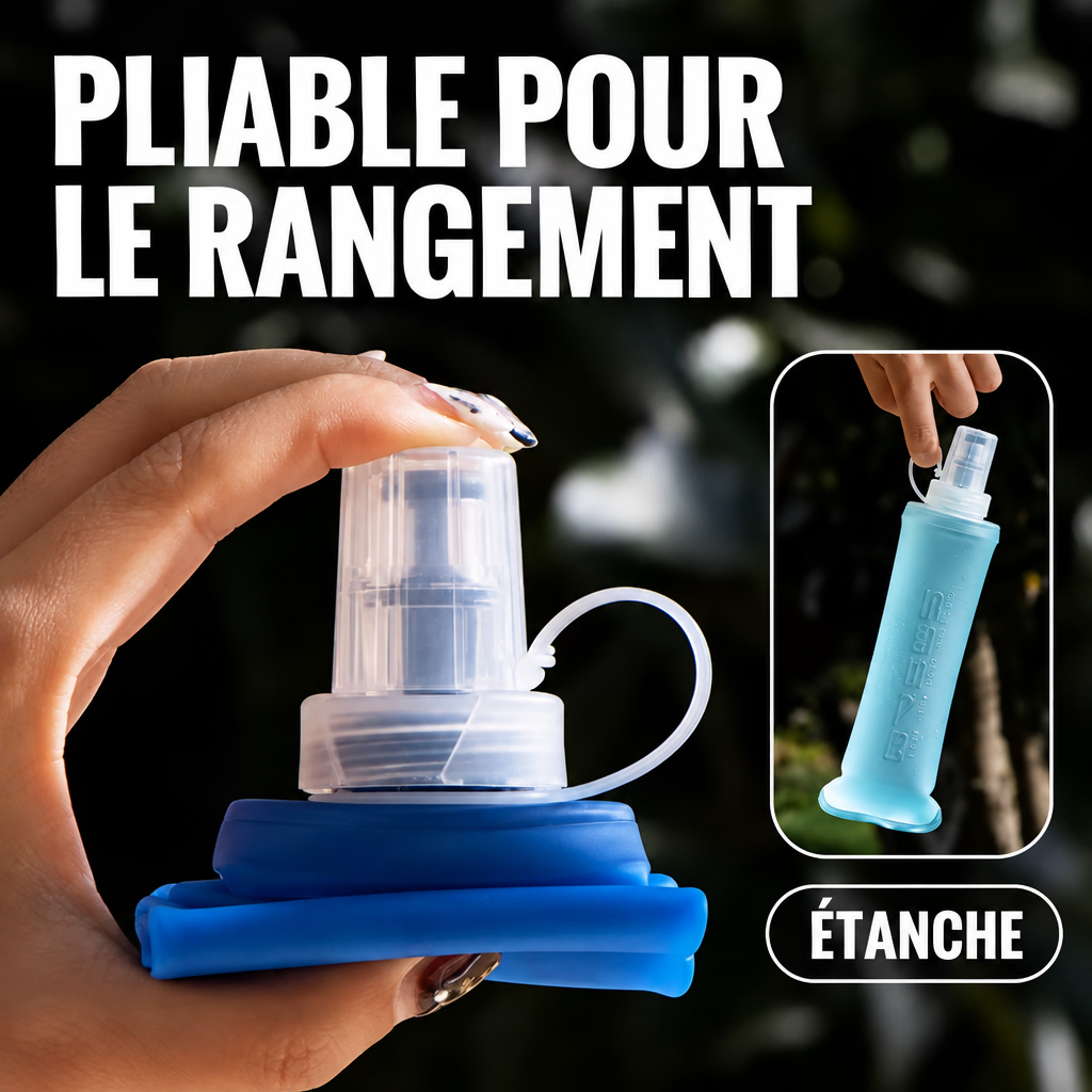 GOURDE D'EAU PLIABLE